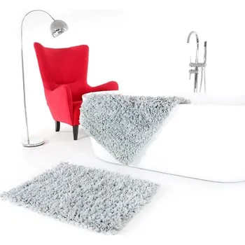 Koupelnová předložka Světle šedé předložky do koupelny 60 x 90 cm