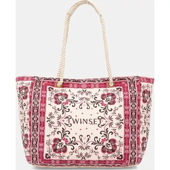 Kabelka Bavlněná kabelka Twinset 261LB7BJJ růžová 30X, vel. ONE SIZE