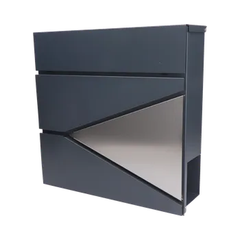 Poštovní schránka KOVIAN, s.r.o. Poštovní schránka, A4, nerez AISI410 a poznik, RAL7016