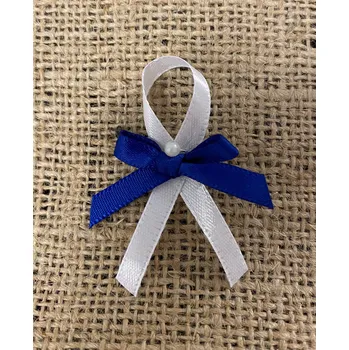 Svatební dekorace Vývazek k myrtě TMAVĚ MODRÝ