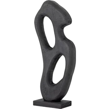 Bloomingville Černá dřevěná soška Elya 45,5 cm