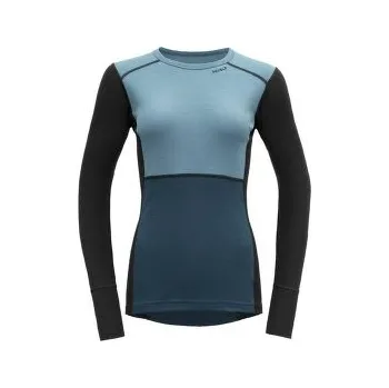 Dámské tričko Devold Lauparen Merino 190 Shirt Women 313A MOON modrá M