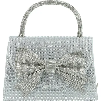 Kabelka Luxusní dámské psaníčko Moon Cassie, stříbrné