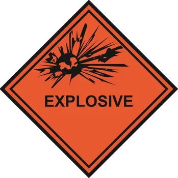 Zábavní pyrotechnika Samolepka EXPLOSIVE