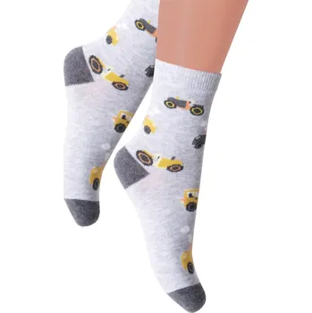 Chlapecké spodní prádlo Chlapecké klasické ponožky 014/352 Steven Barva/Velikost: světlý melír / 29/31