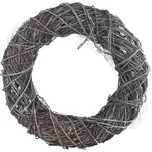 MOREX Proutěný věnec P2184/3 – šedý přírodní věnec na dveře (40×9×40 cm)