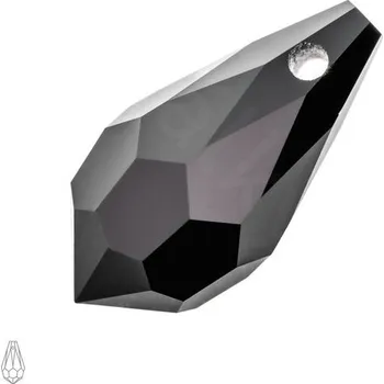 Přívěsek Preciosa MC přívěsek kapka 984 5,5x11 mm Jet