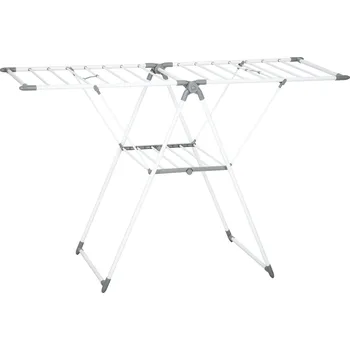 Sušák na prádlo Skládací dvoupatrový sušák na prádlo | bílý
