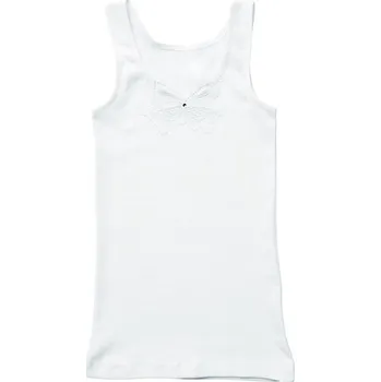 Pleas Dívčí tílko se vsadkou bílá 134 (081025-100-134)