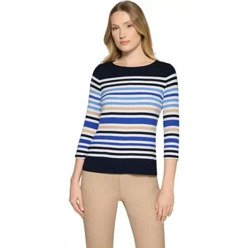 Dámské oblečení BETTY BARCLAY dámské triko modročerné pruhované