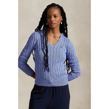 Pánský svetr Bavlněný svetr Polo Ralph Lauren 211971870 modrá 55A, vel. XXS