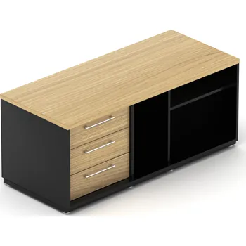 Zásuvkový kontejner Komoda kancelářská EPIC, 3 zás., délka 140cm, 60cm hloubka, L (Kancelářská komoda EPIC, 60cm hloubka, délka 140cm, L, s 3 zás.)