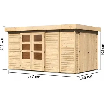 Zahradní domek Dřevěný zahradní domek RETOLA 6 Lanitplast