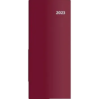 Diář Kapesní diář Torino 2023 - měsíční, bordó