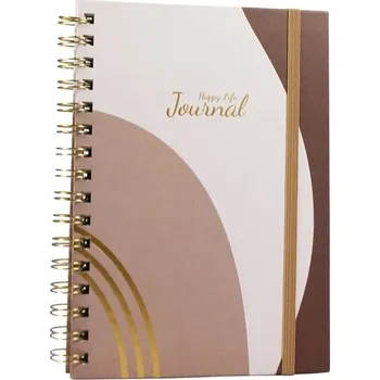 Blok Blok Donau Happy Life, A5, linkovaný, hnědý