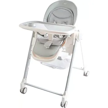 Jídelní židlička 2Kids Toys Jídelní židlička s kolečky šedá