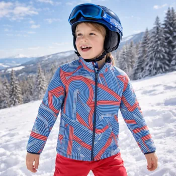 Chlapecká mikina Dětská fleecová mikina Reima Niksini modrá/červená 164