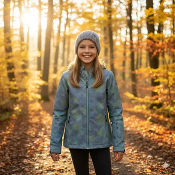 Dívčí bunda Dívčí softshellová bunda Killtec 205 tmavě tyrkysová/zelená 164