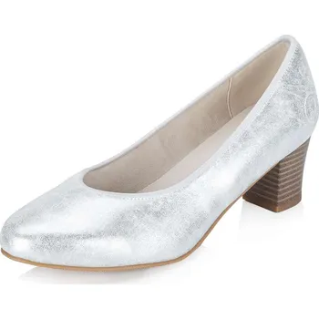 Dámské lodičky Dámské lodičky RIEKER 44650-90 stříbrná S6 43