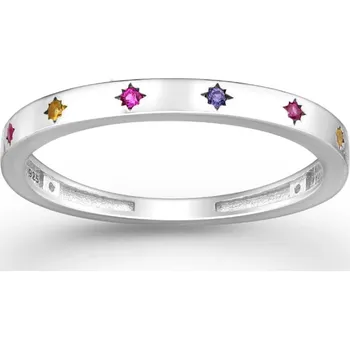 Prsten Stříbrný prsten ORION 57