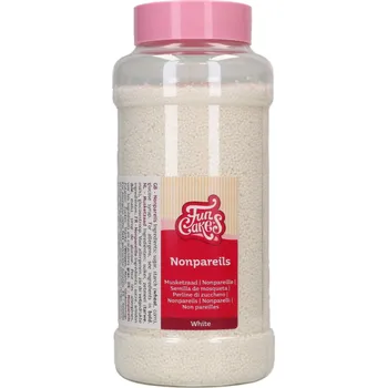 Jedlá dekorace na dort FunCakes Nonpareils perličky bílé 800 g