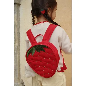Dětský batoh Dětský batoh Konges Sløjd STRAWBERRY MINI BACKPACK KS104440.PPY2 červená 33X, vel. ONE SIZE