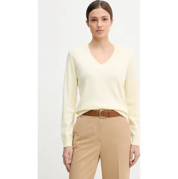 Pánská móda Bavlněný svetr United Colors of Benetton 1C19D403N žlutá 10X, vel. M