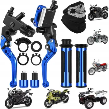 grip Krátké sportovní gripy + řazení + CNC závaží KRÁTKÉ CNC SPORTOVNÍ GRIPY MODRÉ