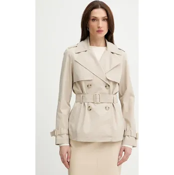 Dámský kabát Bavlněný trenčkot Silvian Heach TRELSI GPP26355TR béžová 80X, vel. 38