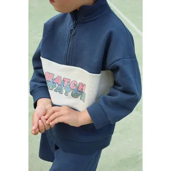 Chlapecká mikina Dětská mikina Konges Sløjd LOU HALF ZIP SWEAT OCS KS104939.PPY2 námořnická modř 59X, vel. 98