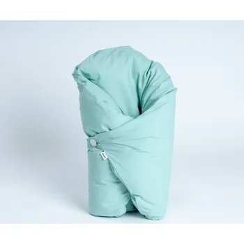 Zavinovačka Tulimese Péřová zavinovačka mátová VELIKOST ZAVINOVAČKY: VELIKOST 80X80 CM, VARIANTY PROVEDENÍ: ZAPÍNÁNÍ NA KNOFLÍKY