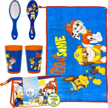 4dílná hygienická taštička Tlapková Patrola s doplňky