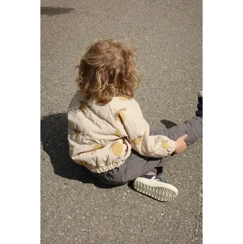 Dětská bomber bunda Konges Sløjd JUNO PRINTED BOMBER JACKET KS104883.PPY2 béžová 08X, vel. 122-128