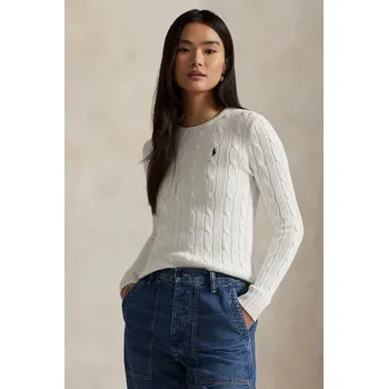 Pánský svetr Bavlněný svetr Polo Ralph Lauren 211971869 bílá 00X, vel. XL