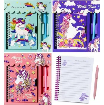 Zápisník PAMÁTNÍK NOTES ZÁPISNÍK JEDNOROŽEC PRO DÍVKU K NAROZENINÁM