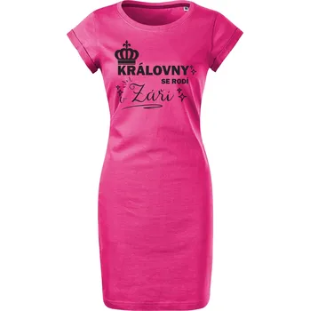 Dámské šaty Bavlněné letní šaty Královny se rodí Velikost: S, Barva: Purpurová