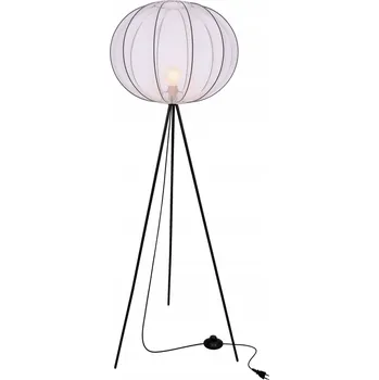 Stojací lampa Candellux MELLOW stojací lampa černá 1x40W E27 stínidlo 52 bílá koule