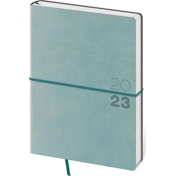 Diář Denní diář 2023 Flexio - A5, olivový, s gumičkou