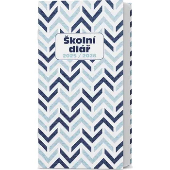 Diář Školní diář Klára 2025/2026 - měsíční, Modř