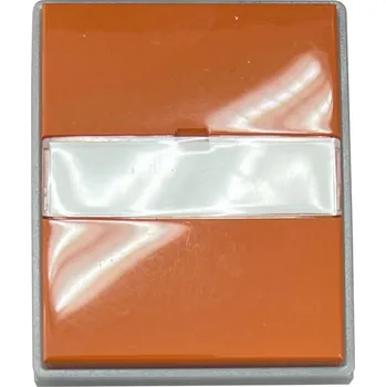 vypínač Kryt spínače s popisovým polem ABB Element-Time 3558E-A00610 07 - karamelová/ledová šedá