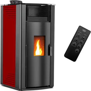 Krbová kamna Sannover Peletová kamna Anita 14,3 kW bordó