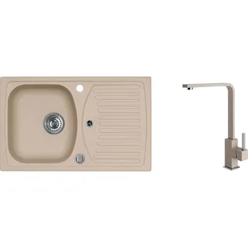 Granitový dřez Alveus SET RECORD 30/55 + BATERIE AFRA/55 + 5 % sleva v košíku s kódem SLEVA5