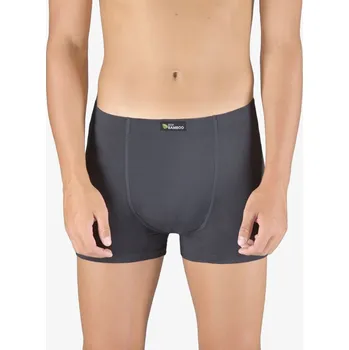 Trenýrky Gina Výhodné balení 5 kusů - Boxerky s kratší nohavičkou 73125P Barva/Velikost: tm. šedá / M/L