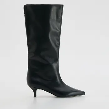 Dámské kozačky Reserved - Kozačky s podpatkem kitten - černý - 333FF-99X - 333FF-99X-38