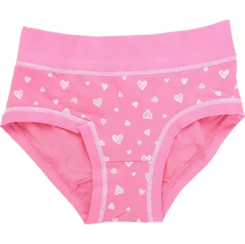 Dívčí spodní prádlo Dívčí kalhotky s širokou gumou Cotonella AB2983H100 srdíčka velikost 14