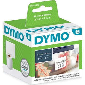 Kancelář Štítky pro LabelWriter Dymo - 70 x 54 mm, bílá, 320 ks