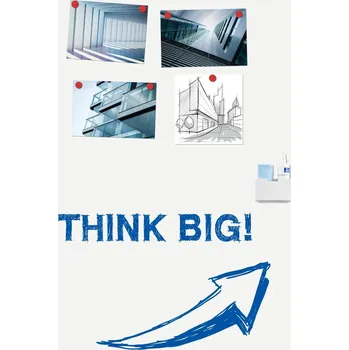 Kancelářský nábytek Emailová bezrámová tabule WALL-UP - velkoplošná, 119,5 x 200 cm