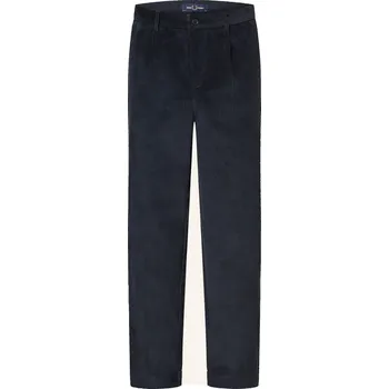 Pánské kalhoty Fred Perry Pánské Manšestrové Kalhoty Tapered Fit, tmavě...