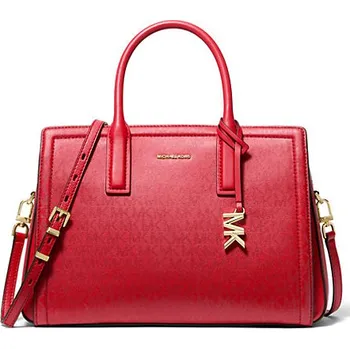 Módní doplněk Michael Kors Laila medium kabelka logo metallic červená + doprava zdarma