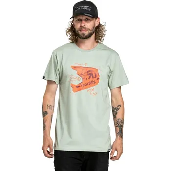 Pánské tričko Pánské triko Meatfly Fullface 24/25 Mossy Green M